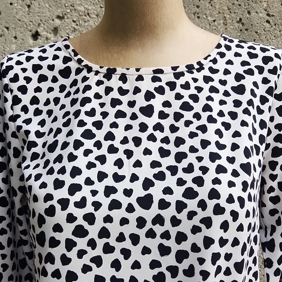 LOFT Heart Pattern Dress - Picture 3 of 12